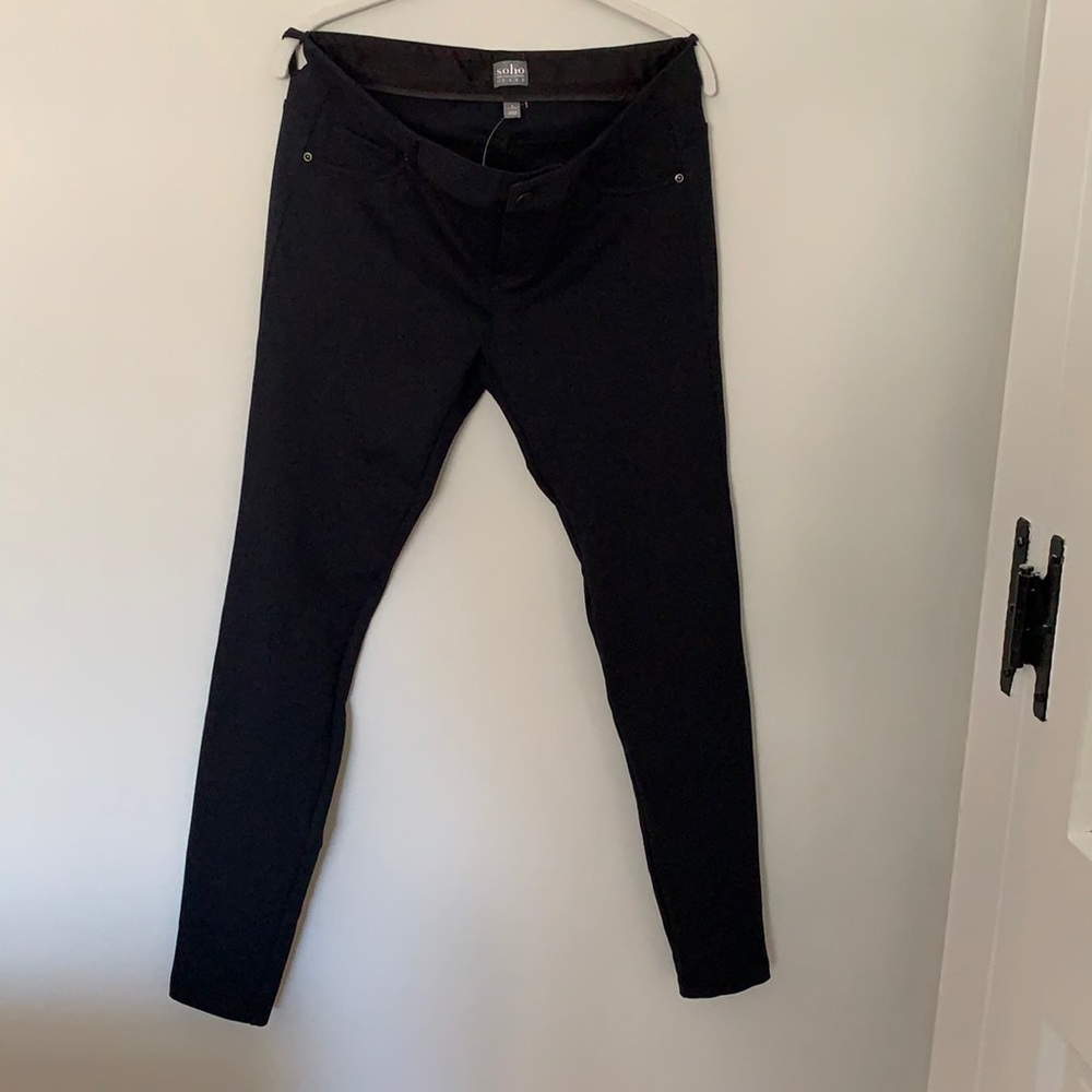 Black stretch Jean style pants
